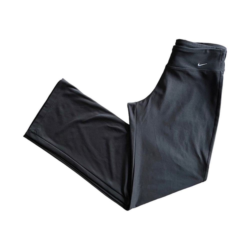 Nike Dri Fit Bootleg Workout Athletic Pants Charcoal Gray Size Small